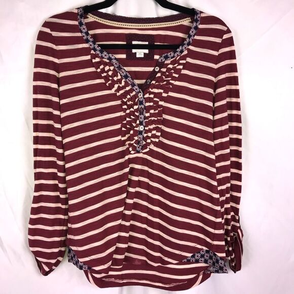 Postage Antropologie Half Button Top - Picture 1 of 6